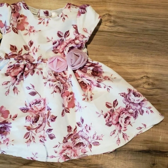 Koala Baby Dress Floral Special Occasion/Sunday Dress Dressy Fancy Size 12Months - Picture 6 of 12